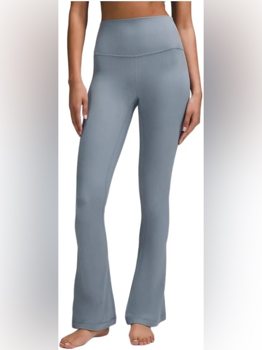 lululemon Align Ribbed Mini-Flare Pant, Belgian Blue, Size 8